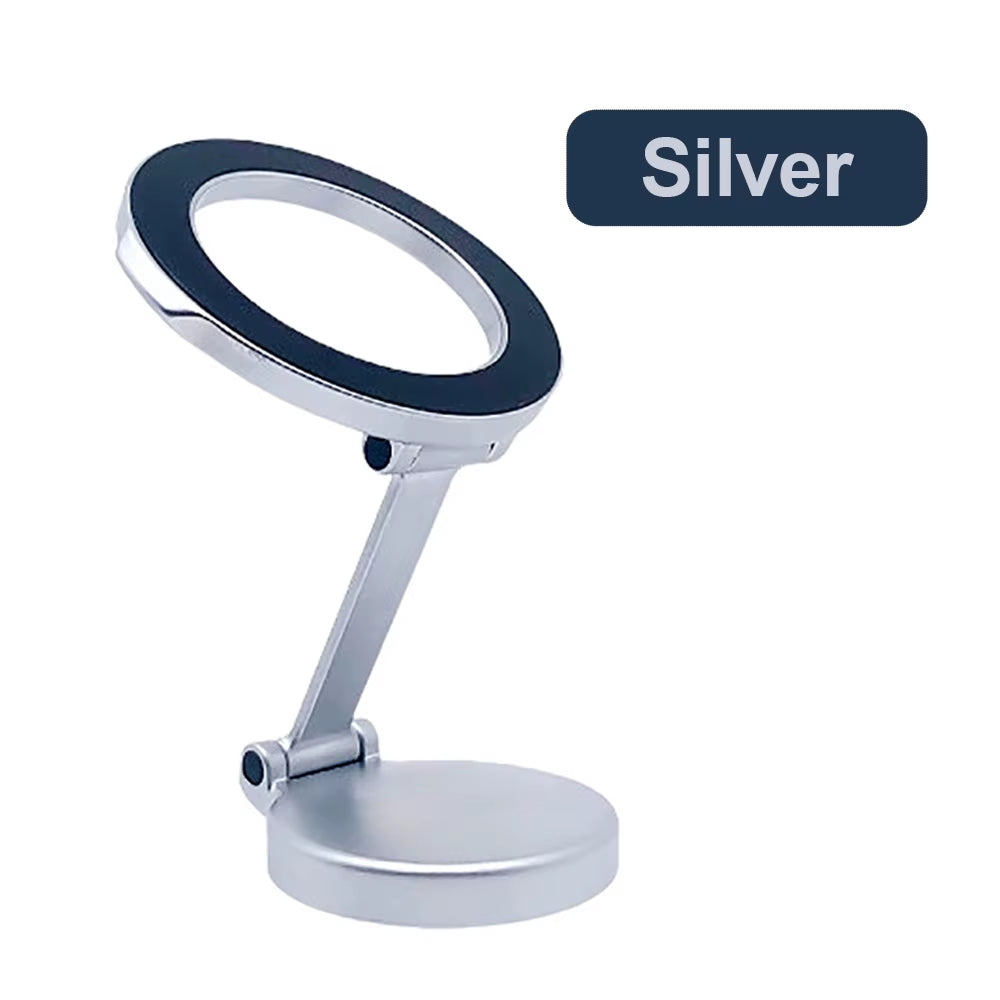 Zinc Alloy Magnetic Car Mount for MagSafe - 360° Adjustable Compact Cell Phone Holder for iPhone 14, 13, 12 Pro